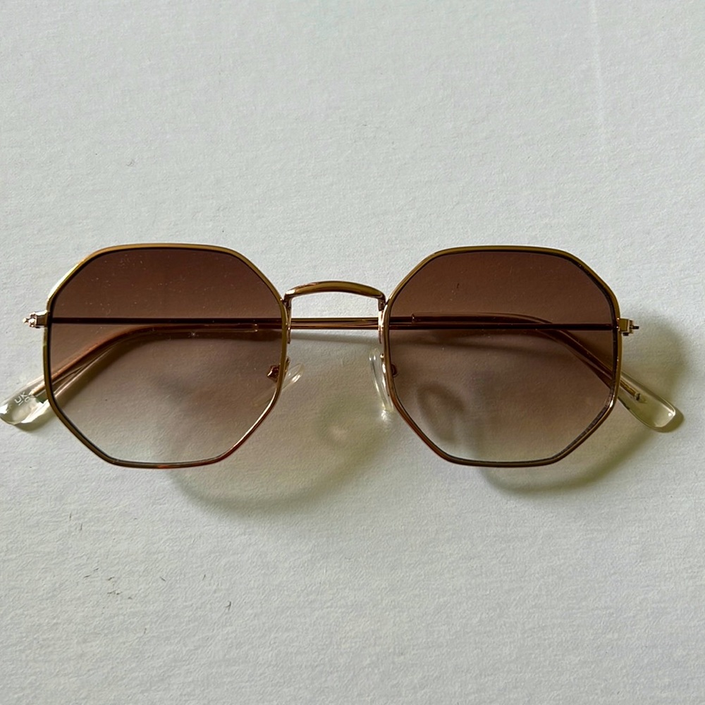 ASOS Square Sunglasses with soft brown lenses